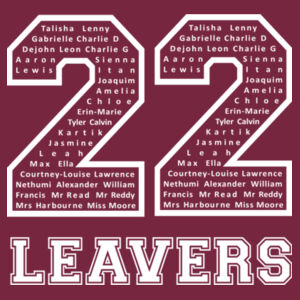 RJM Leavers Hoodie Adult sizes  Design